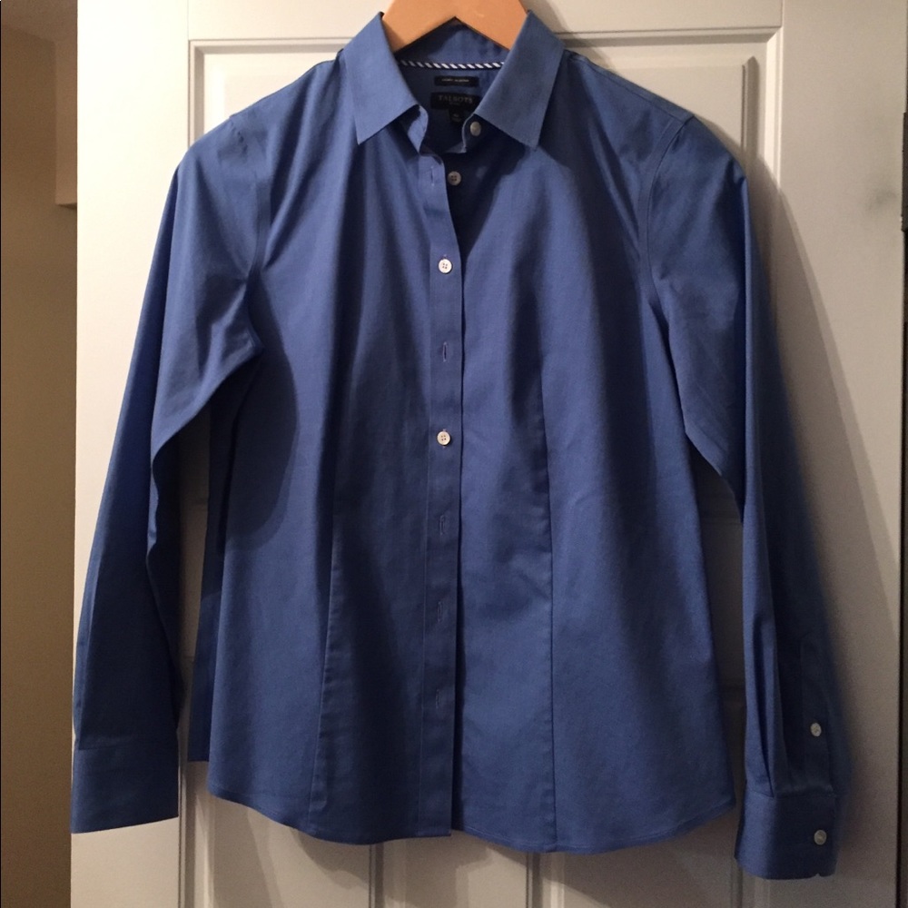 Talbots French-blue blouse